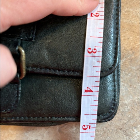 Vintage Wilson’s leather Forrest green wallet with keyring. - Picture 13 of 14